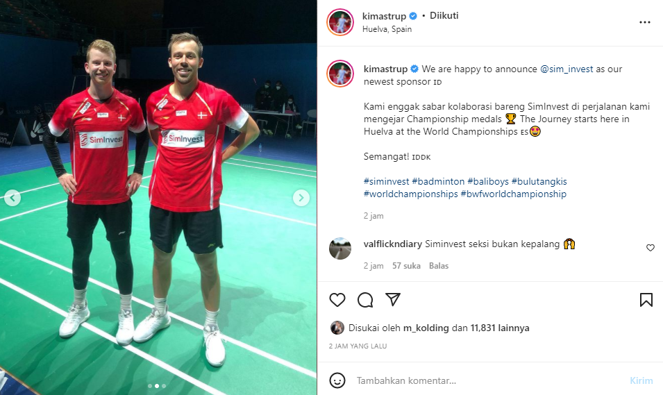 Road to Thomas Cup 2022: Kim Astrup Fokus Pemulihan Cedera demi Perkuat Denmark