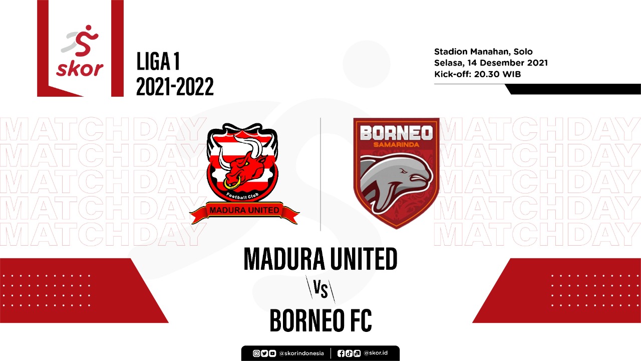 Skor Indeks Liga 1 2021-2022: MoTM dan Rating Pemain Madura United vs Borneo FC