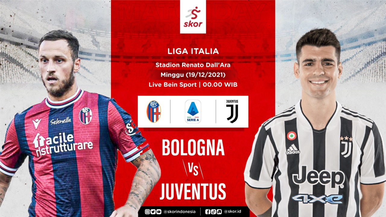 Link Live Streaming Bologna vs Juventus di Liga Italia