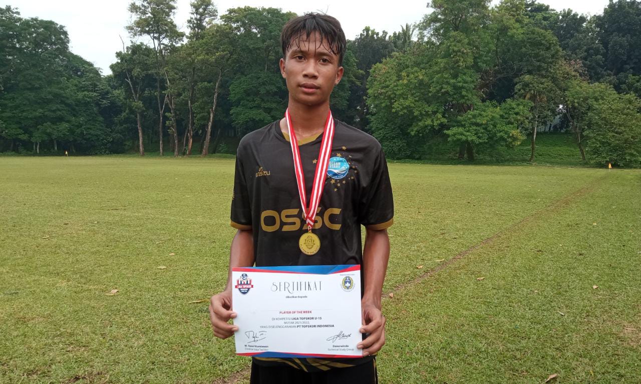 POTW Pekan 4 Grup Top Liga TopSkor U-15 2021-2022: Ergun Firlansyah