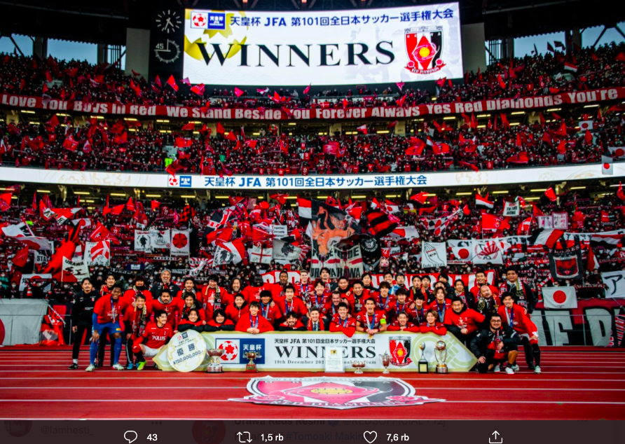 Termasuk Juarai Piala Kaisar, Berikut Catatan Urawa Reds Musim 2021