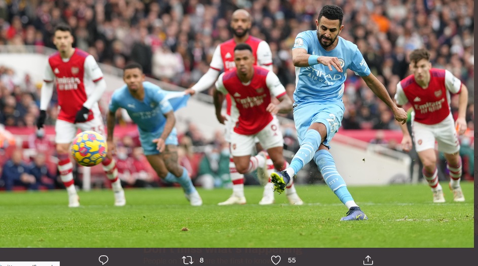 Hasil Arsenal vs Manchester City: Gol Menit Terakhir Rodri Tentukan Kemenangan The Citizens