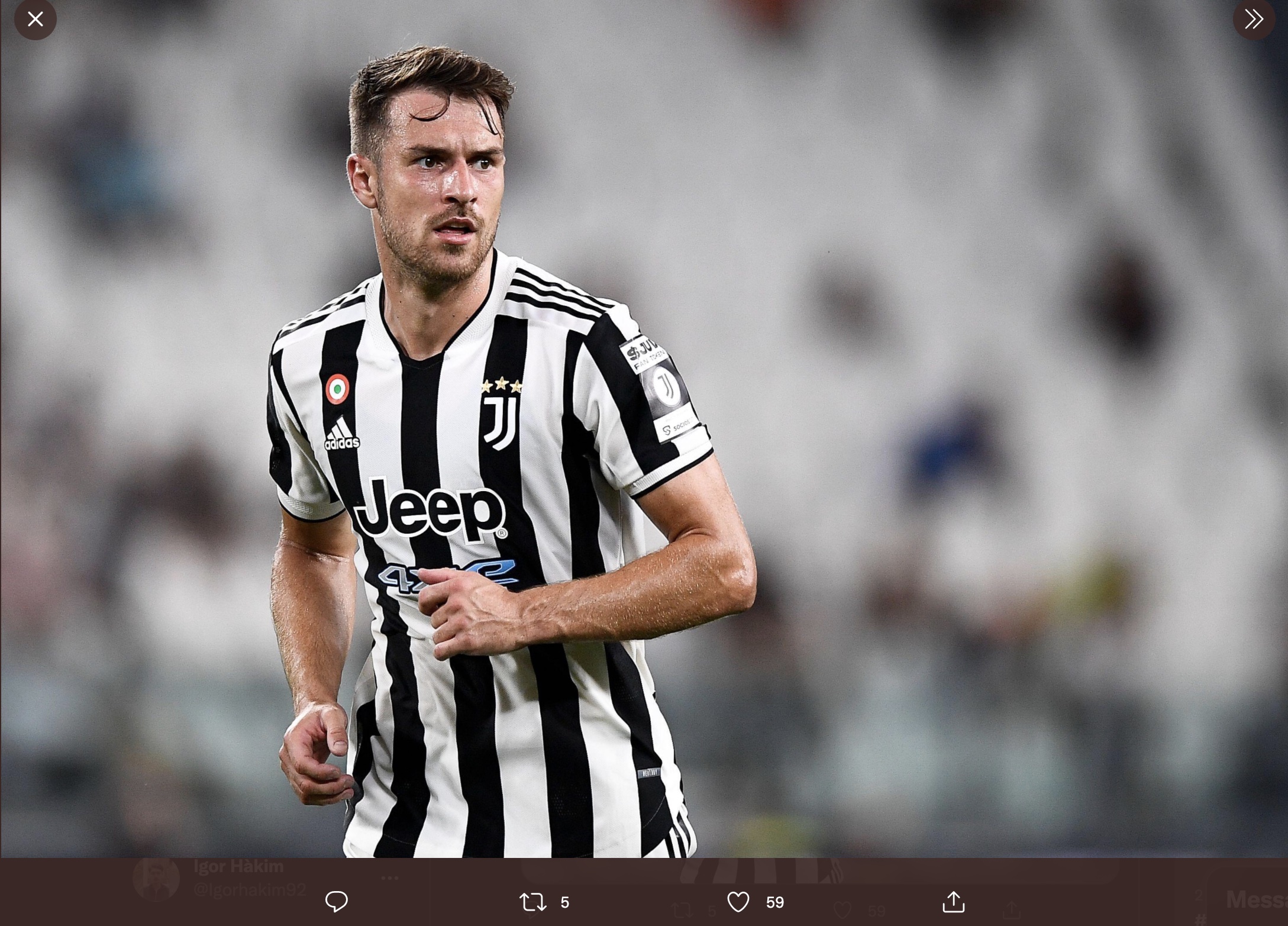 Juventus Konfirmasi Aaron Ramsey Positif Covid-19