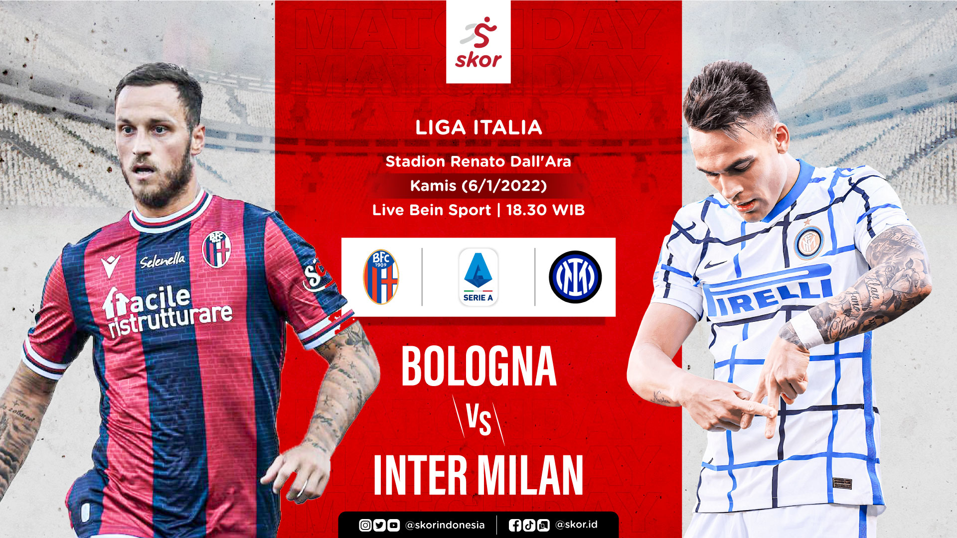 Prediksi Bologna vs Inter Milan: Terancam Ditunda akibat Covid-19