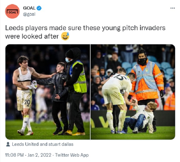 Leeds United Tak Toleransi invasi Fans Cilik ke Lapangan, Para Wali Akan Dikenai Larangan 12 Bulan