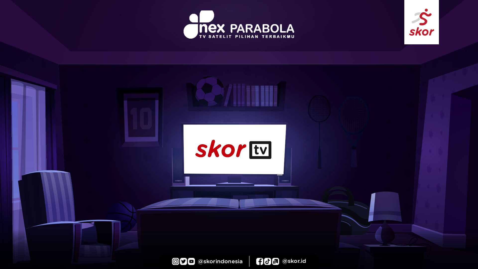 SKOR Indonesia Meluncurkan SkorTV bersama Nex Parabola