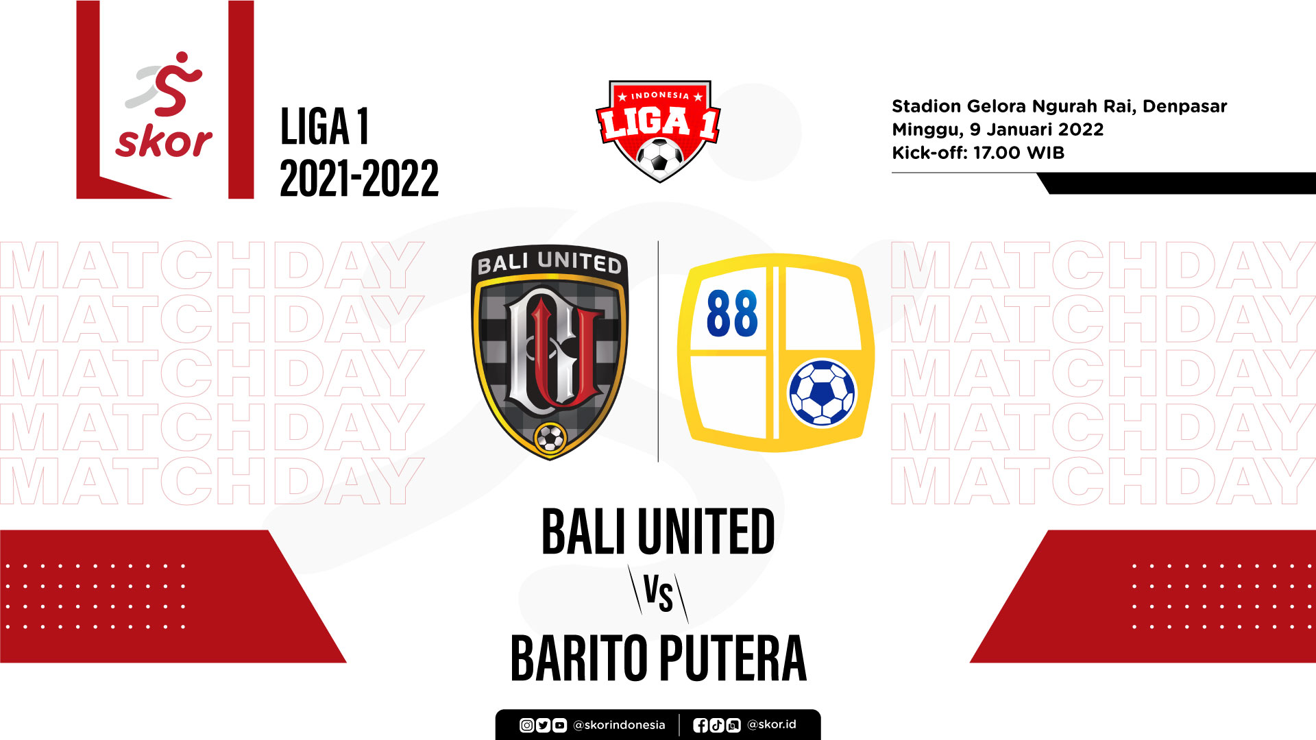 Bali United vs Barito Putera: Prediksi dan Link Live Streaming
