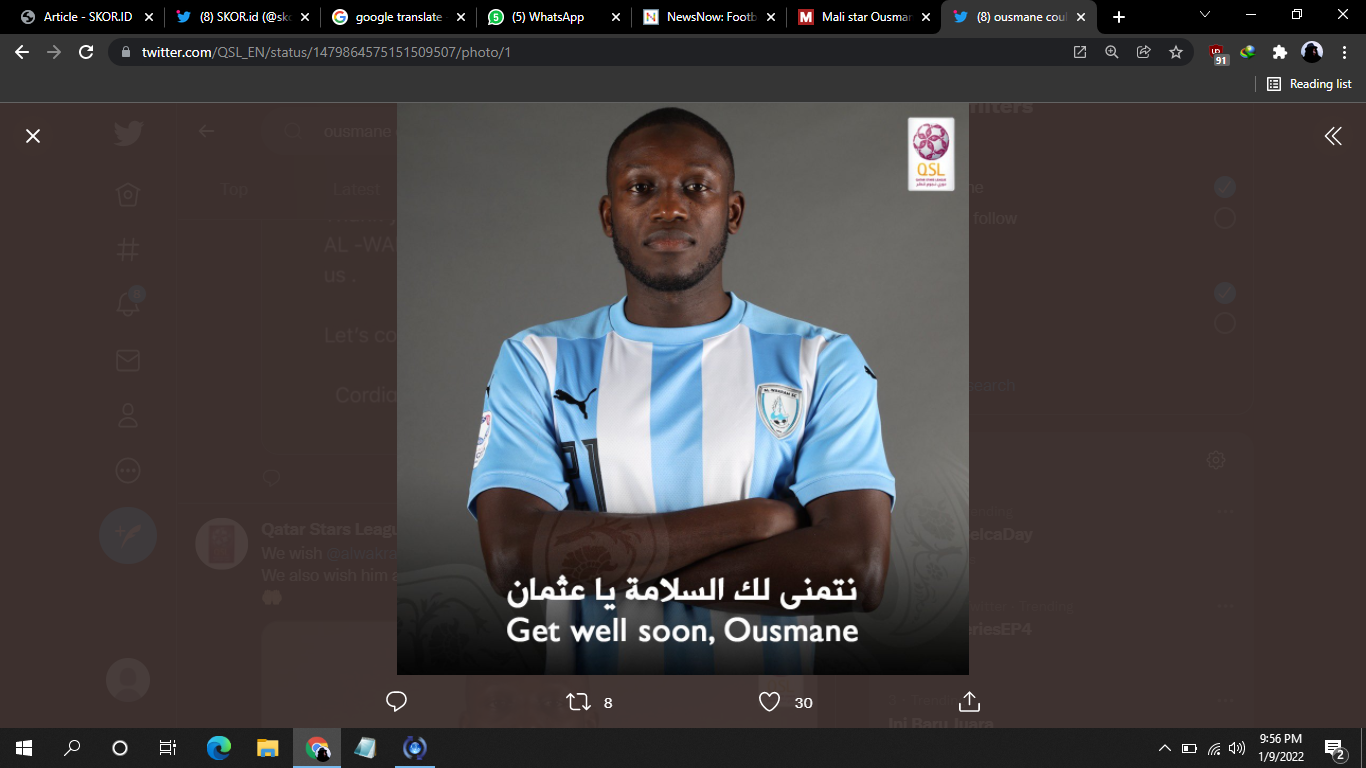 Ada Pemain Terkena Serangan Jantung, Pertandingan Liga Qatar Dihentikan
