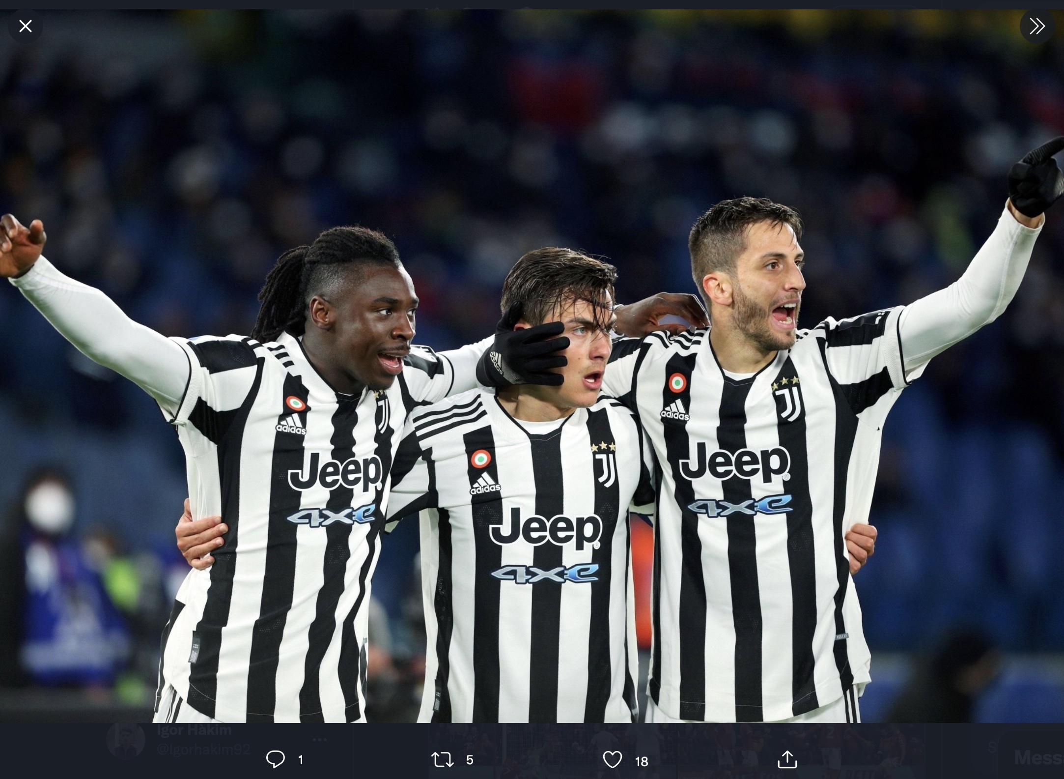 Hasil AS Roma vs Juventus di Liga Italia: Sepuluh Pemain Bianconeri Tundukan Giallorossi