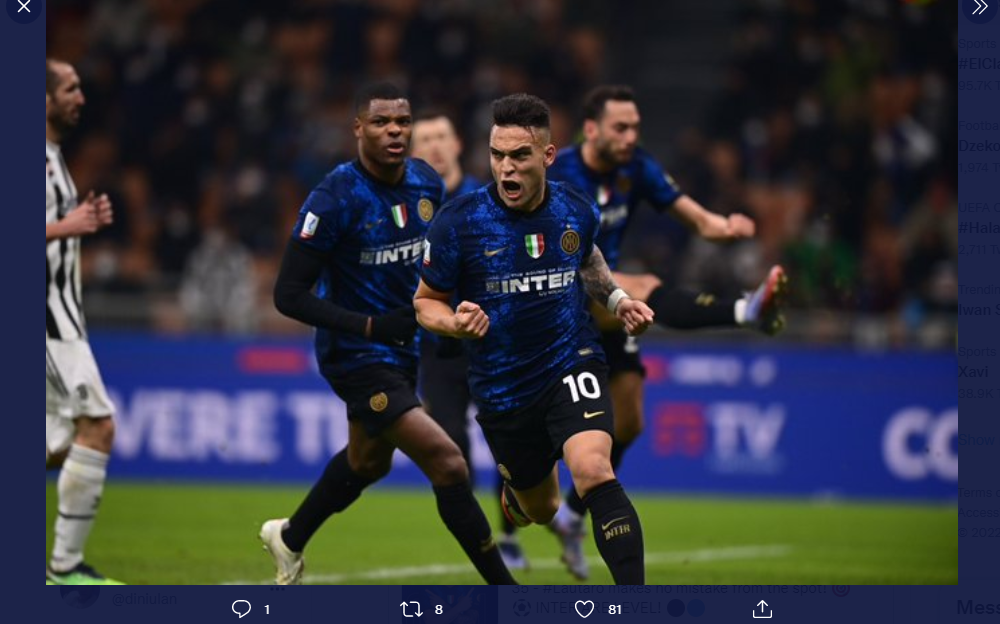 Inter Milan Minta Lautaro Martinez Lewatkan Laga Timnas demi Perburuan Scudetto
