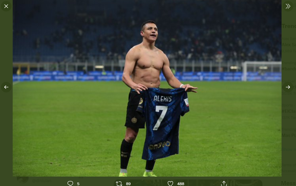 Antar Inter Milan Juara Piala Super Italia, Begini Kata Alexis Sanchez