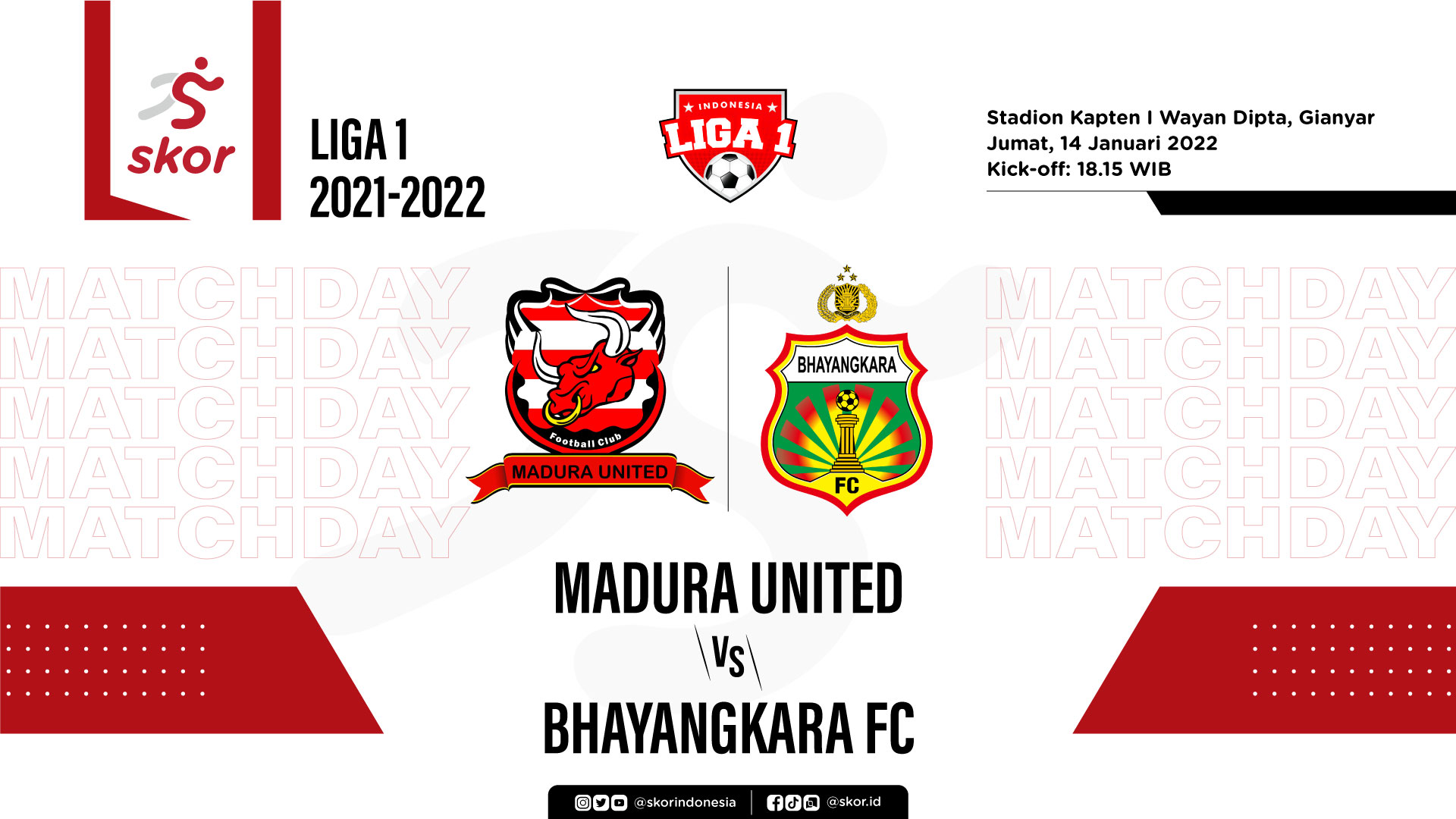 Madura United vs Bhayangkara FC: Prediksi dan Link Live Streaming