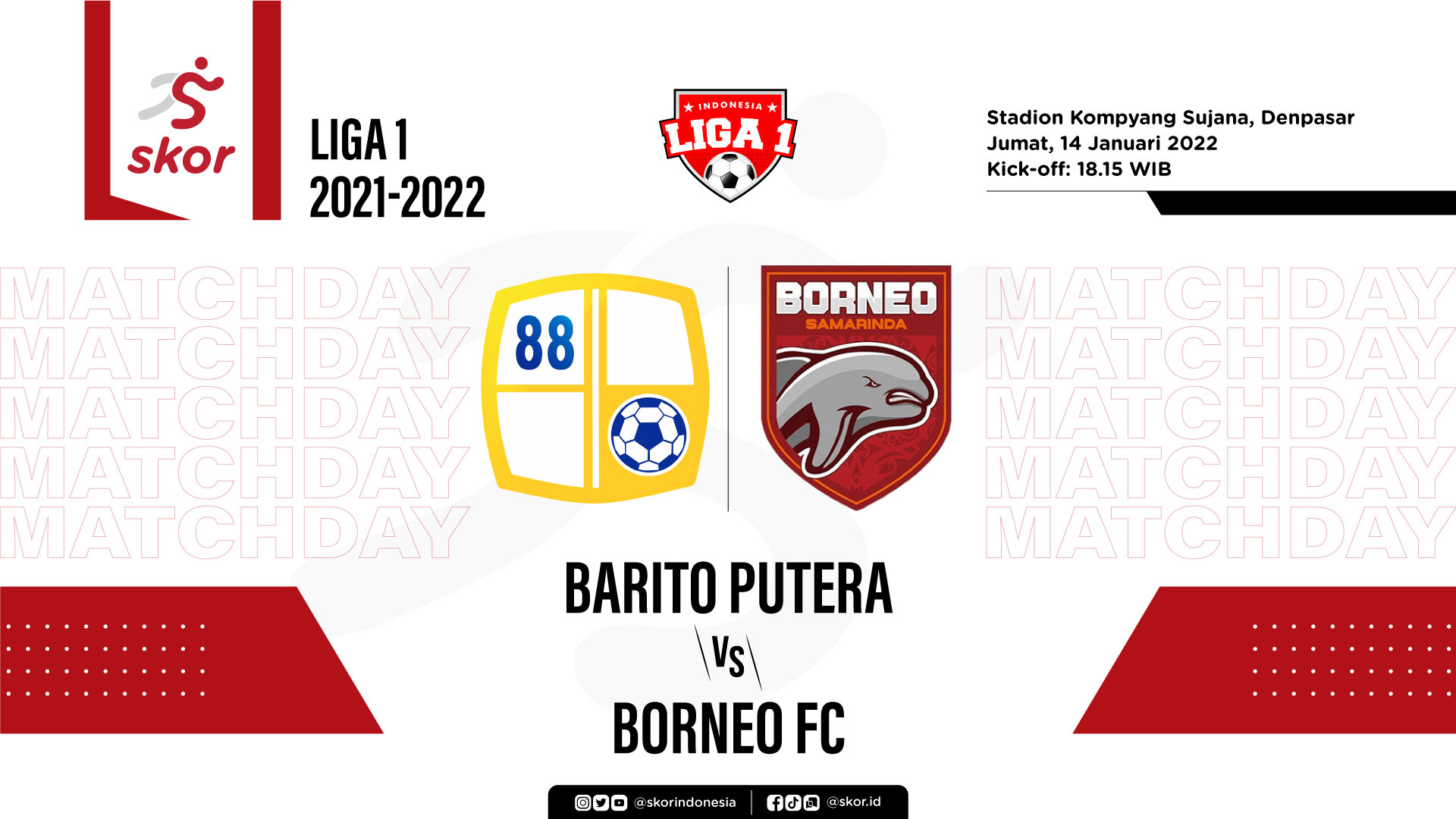 Barito Putera vs Borneo FC: Prediksi dan Link Live Streaming