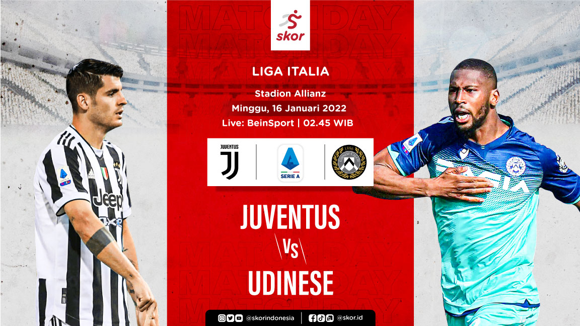 Link Live Streaming Juventus vs Udinese di Liga Italia