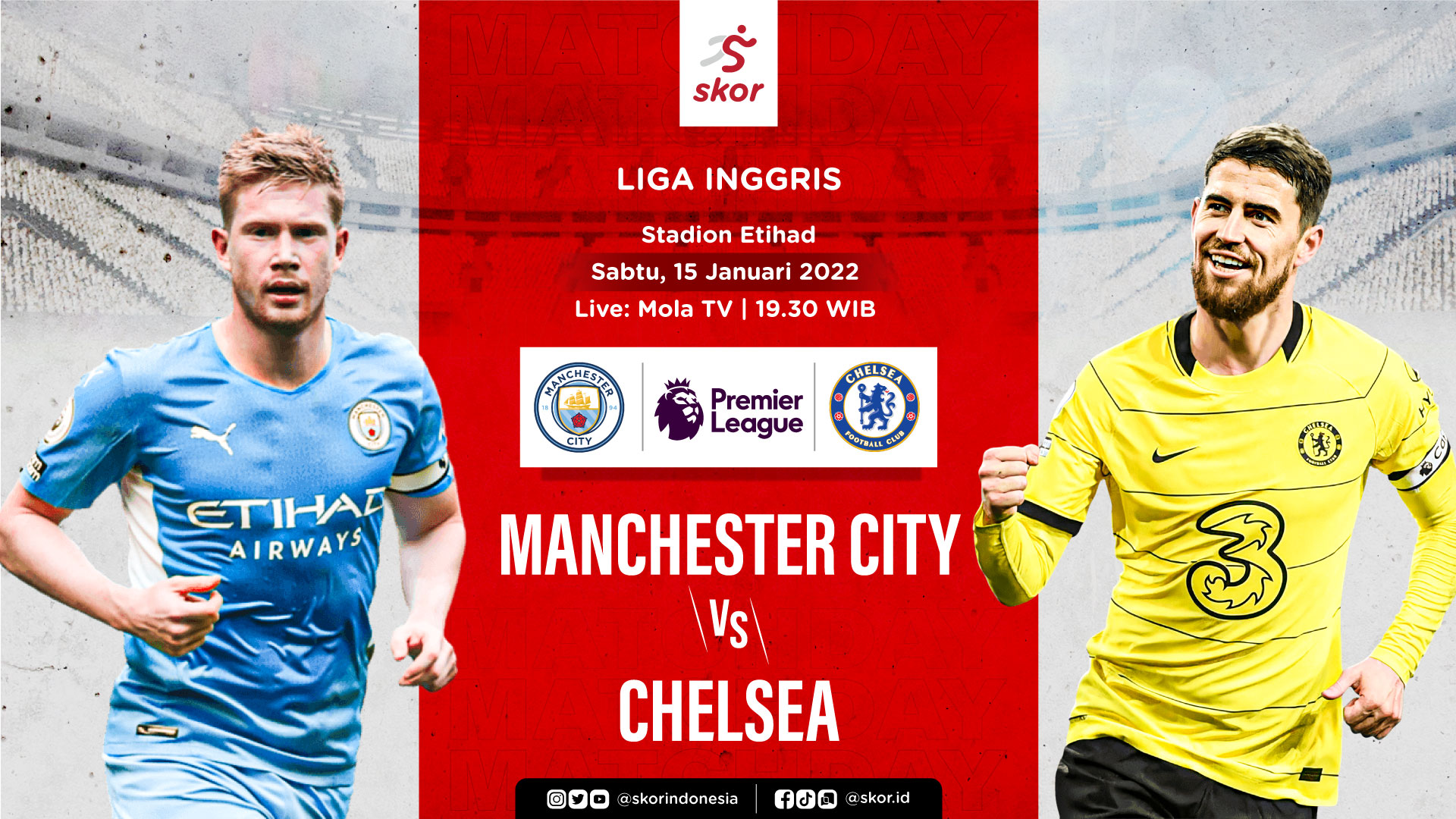 Manchester City vs Chelsea: Prediksi dan Link Live Streaming