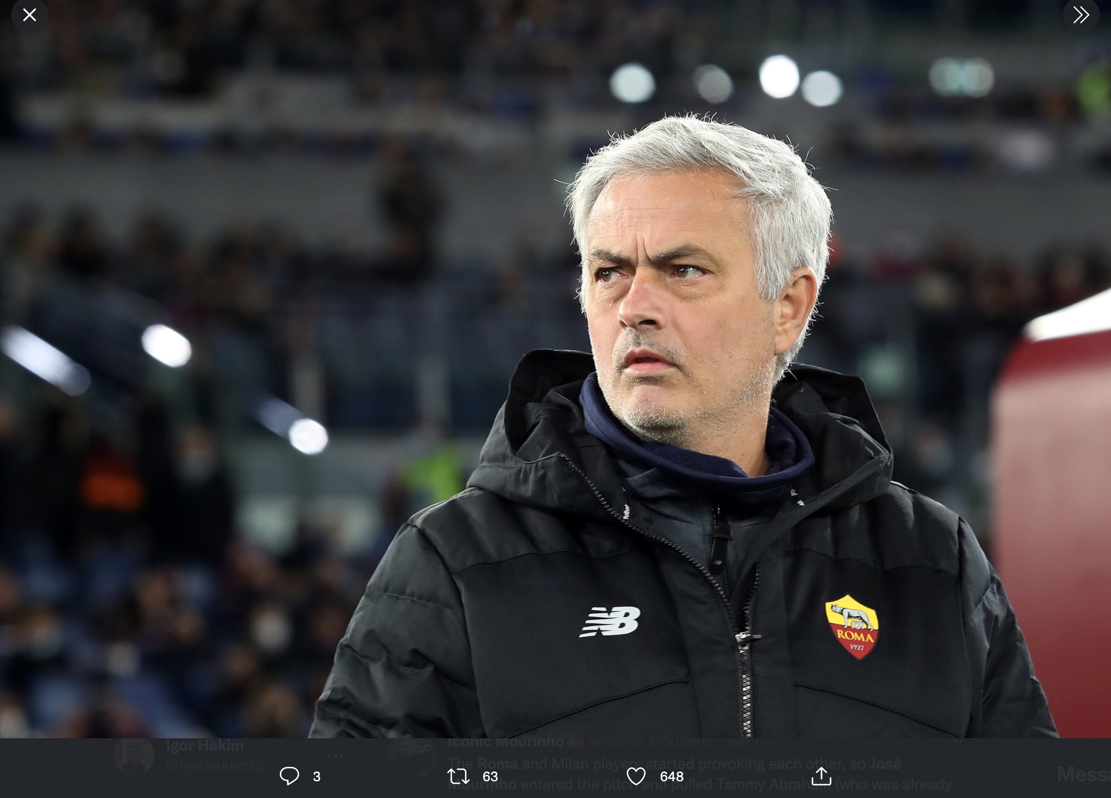 Tersingkir dari Coppa Italia, Jose Mourinho Semprot Habis-habisan Para Pemain AS Roma