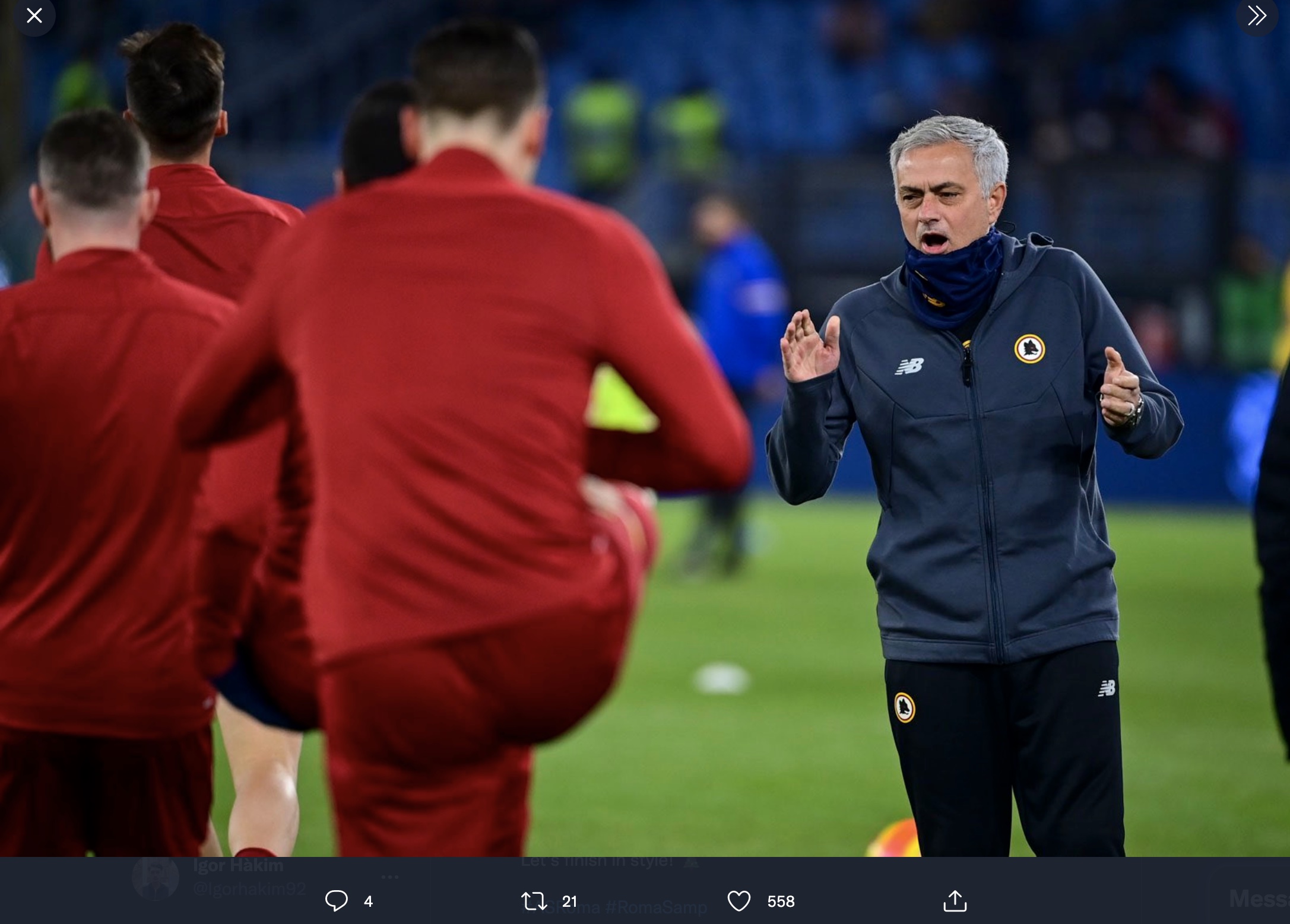 Alasan Mengapa Jose Mourinho Melarang Publik Saksikan Sesi Latihan AS Roma