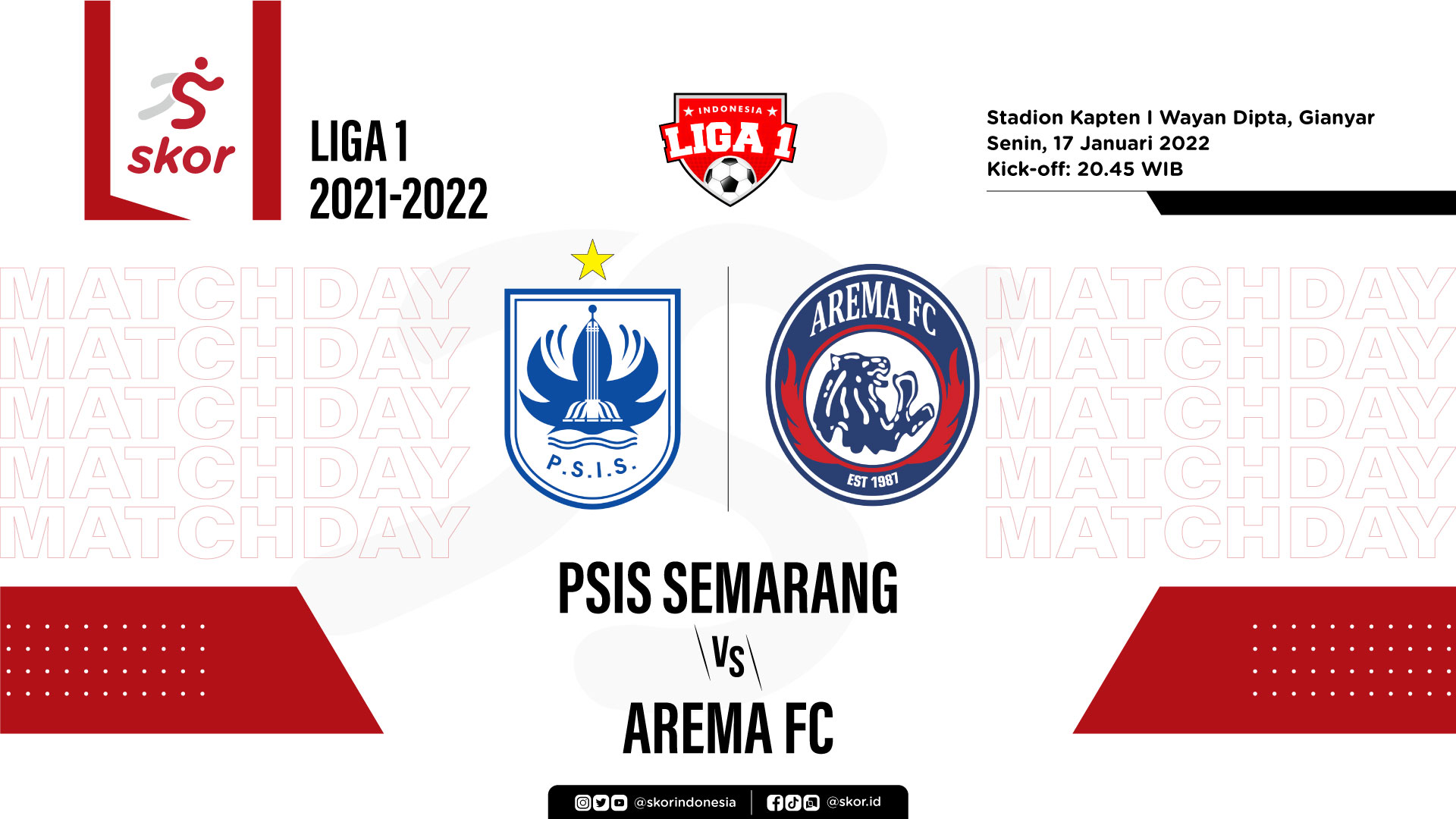 PSIS Semarang vs Arema FC: Prediksi dan Link Live Streaming