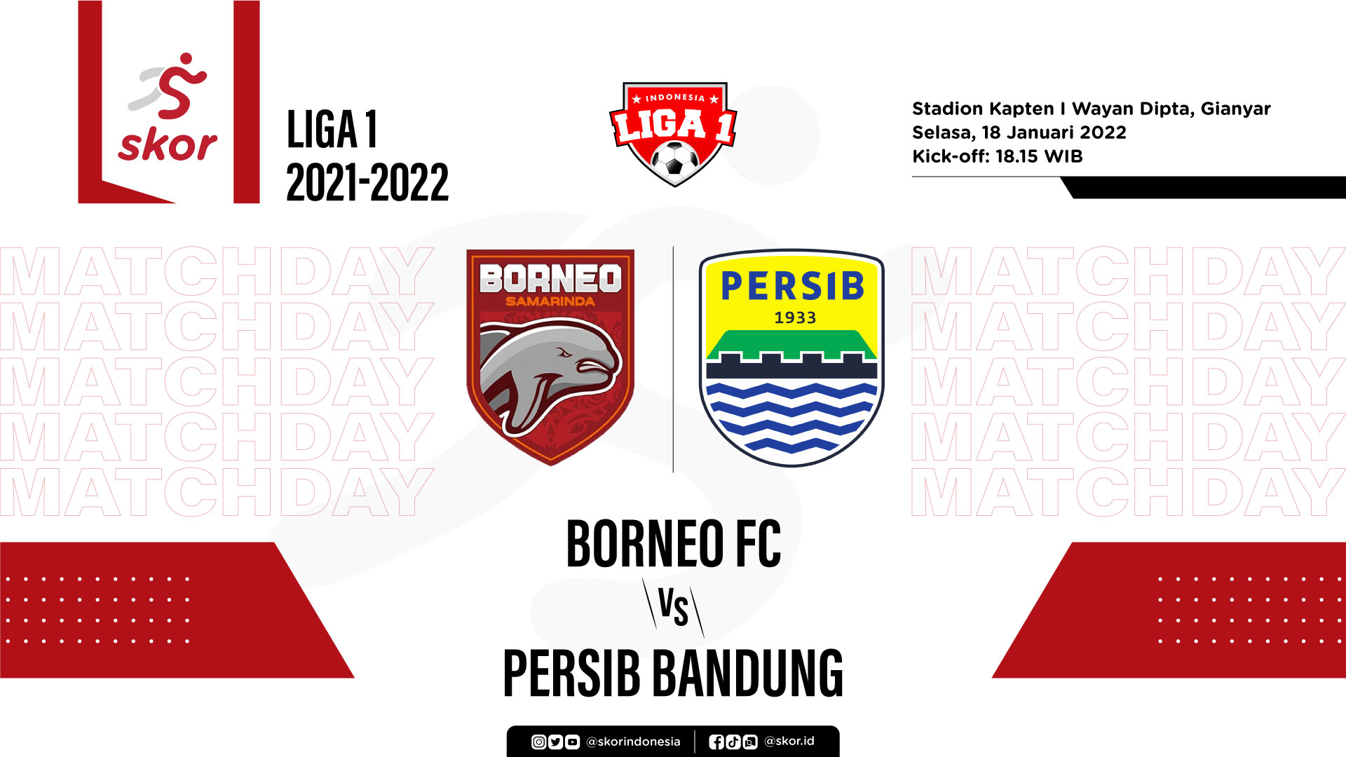 LIVE Update: Borneo FC vs Persib Bandung