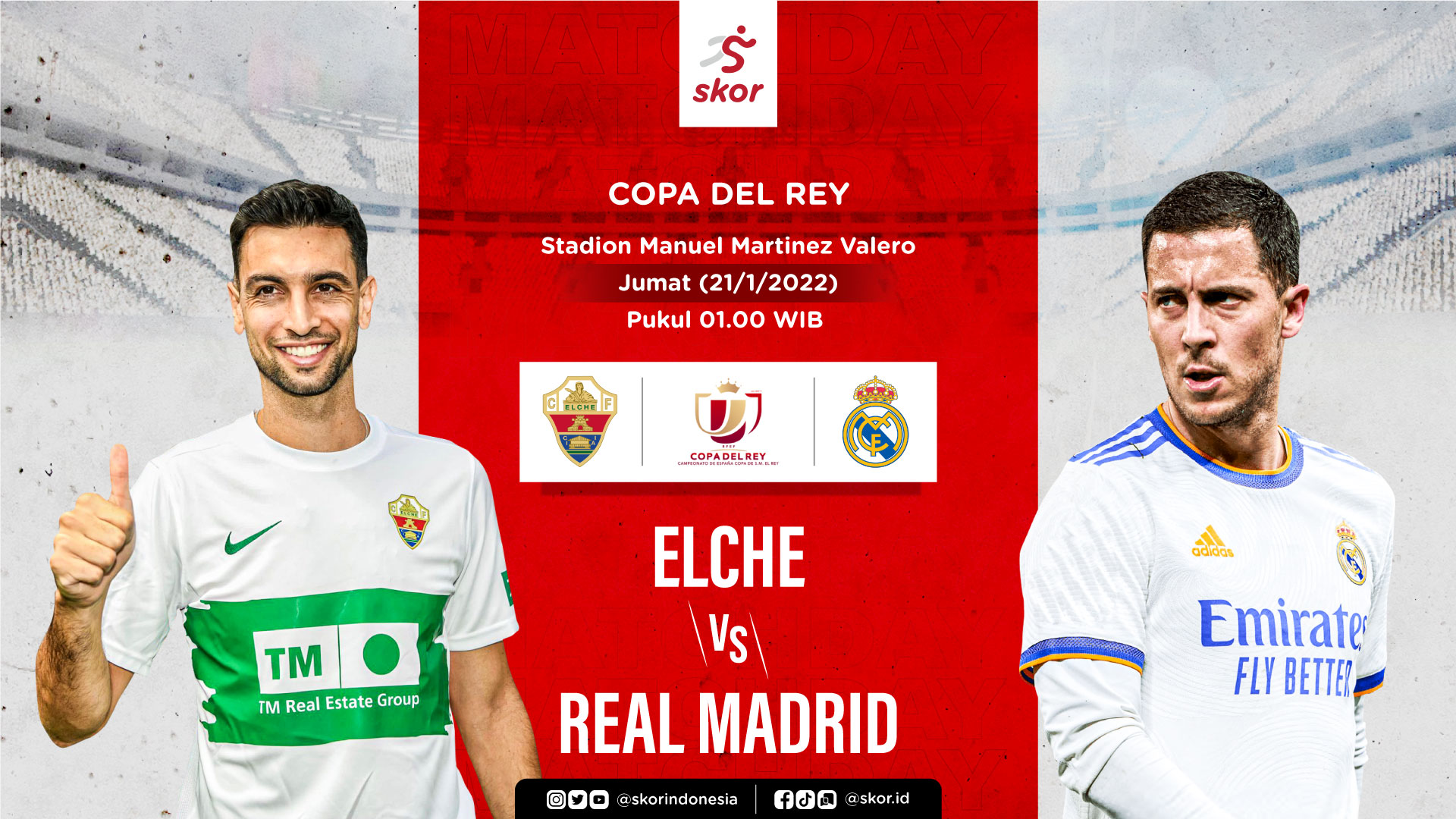Prediksi Elche vs Real Madrid: Los Merengues dalam Misi Akhiri Penantian di Copa del Rey