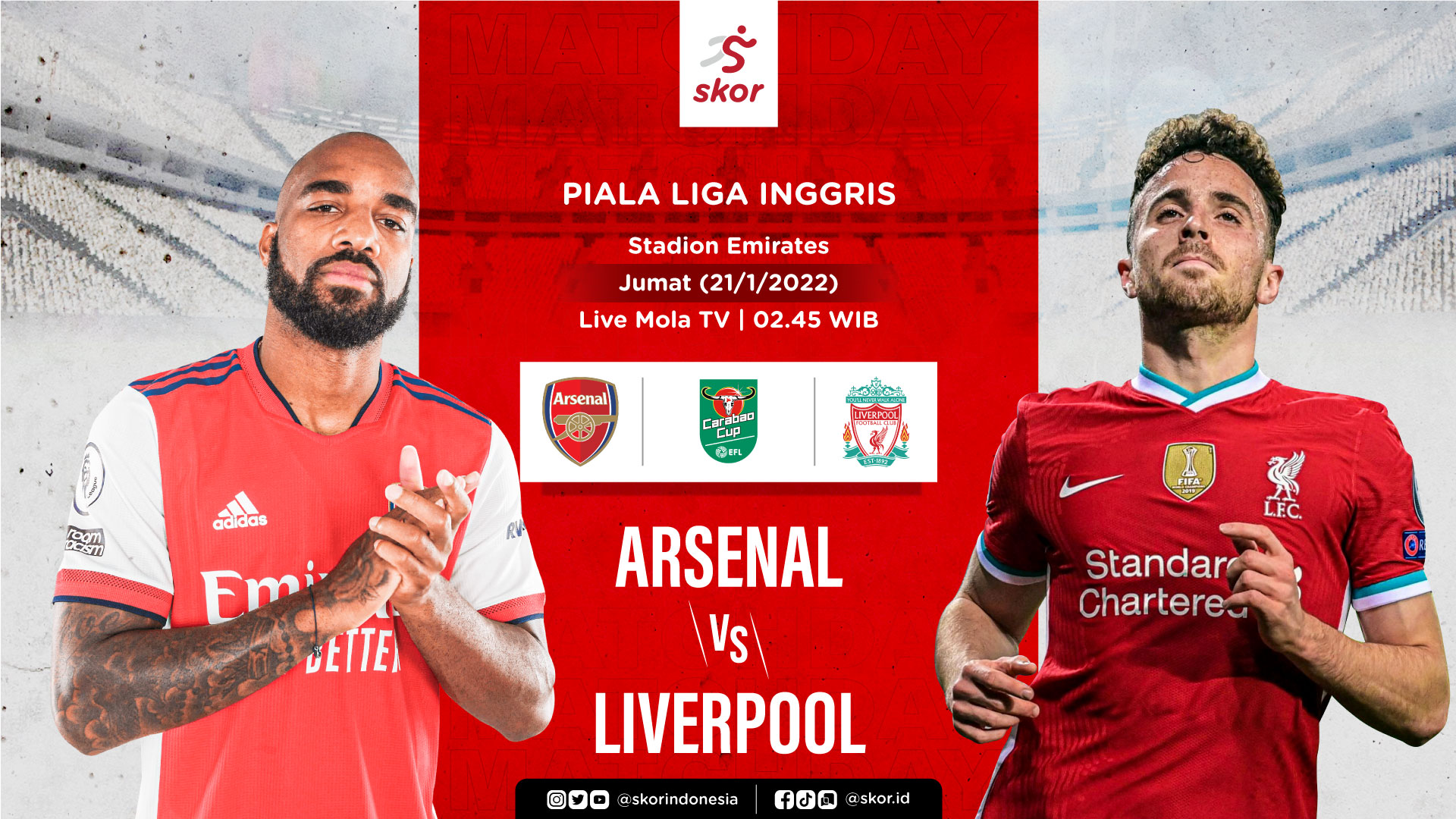 Arsenal vs Liverpool: Prediksi dan Link Live Streaming