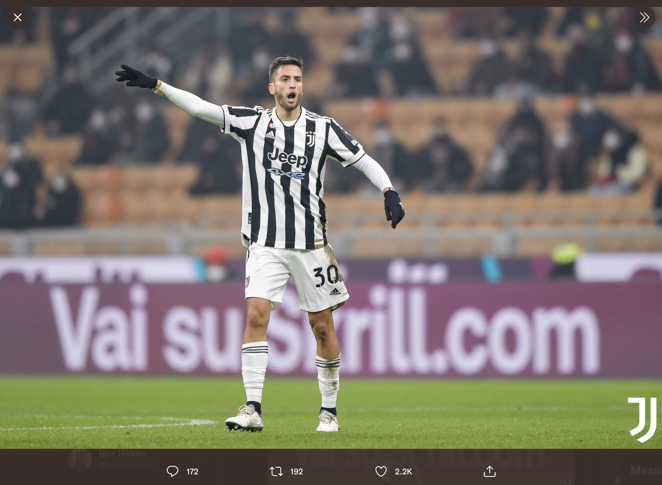 Perwakilan Aston Villa Pantau Rodrigo Bentancur di Laga AC Milan vs Juventus