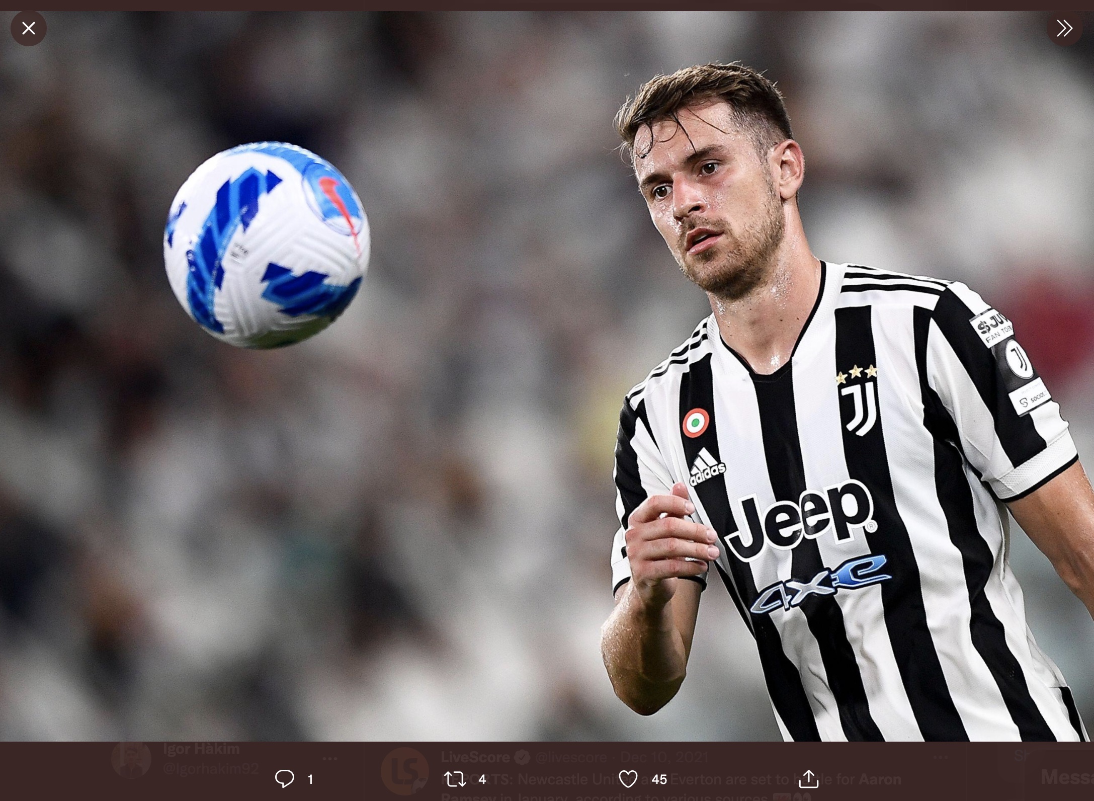 Juventus Siap Bekukan Aaron Ramsey Jika Terus Menolak Dijual