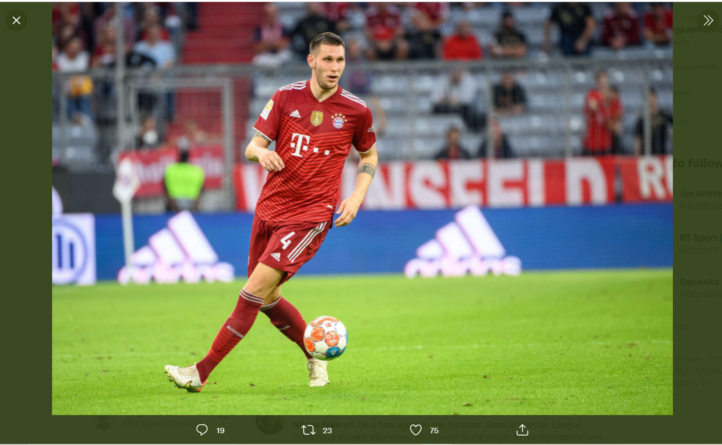 Bayern Munchen Konfirmasi Niklas Sule Bakal Hengkang pada Akhir Musim Ini