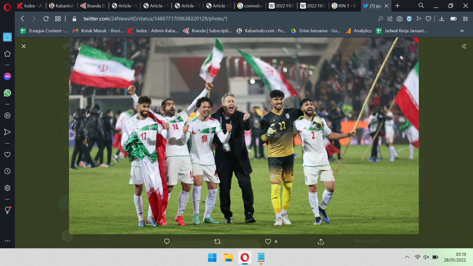 Iran Lolos, Menerka 3 Wakil Asia Lainnya di Piala Dunia 2022
