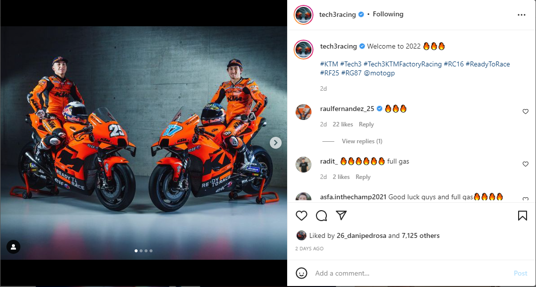 Duo KTM Tech3 Puas dengan Tes Shakedown MotoGP 2022 Hari Kedua