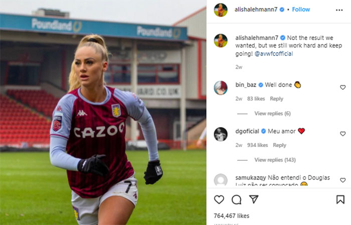Alisha Lehmann Kecewa dengan Penggemar yang Tidak Menontonnya Bermain Sepak Bola