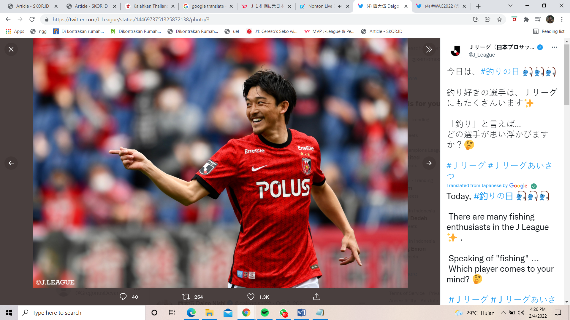 Eks Timnas Jepang Kembali ke Hokkaido Consadole Sapporo setelah 13 Tahun