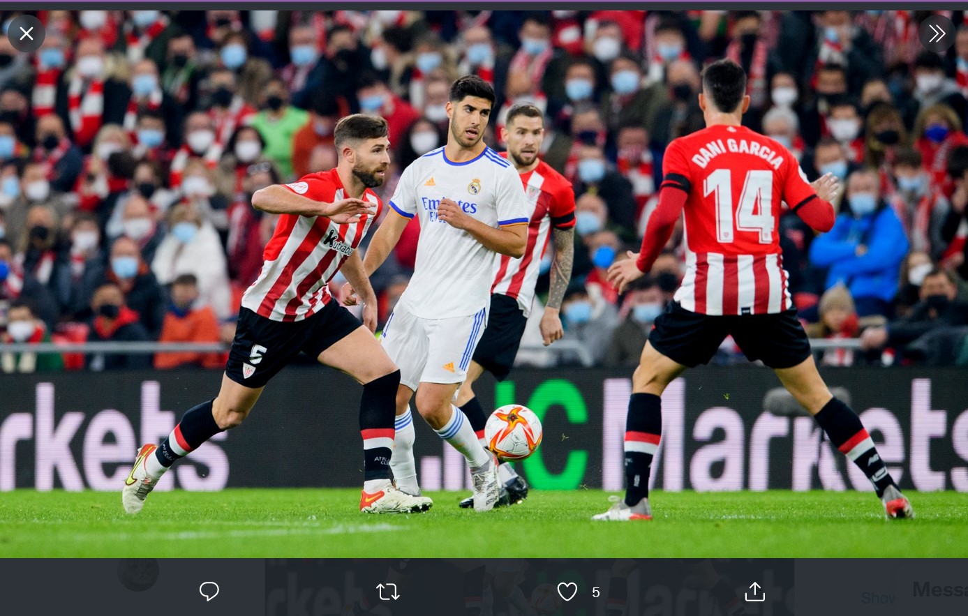 Hasil Athletic Bilbao vs Real Madrid: Gol Pemain Pengganti Singkirkan Los Blancos