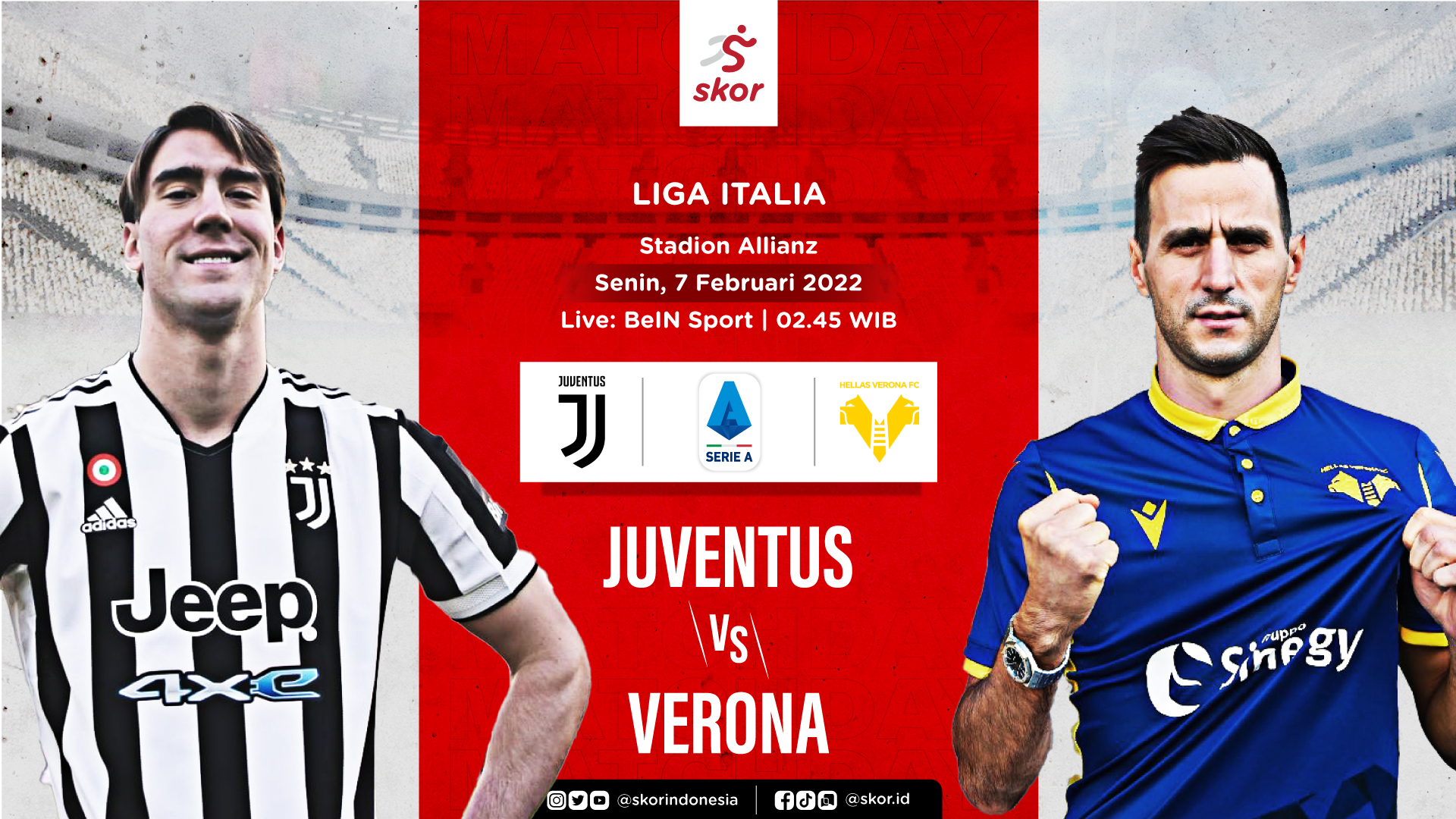 Link Live Streaming Juventus vs Hellas Verona di Liga Italia