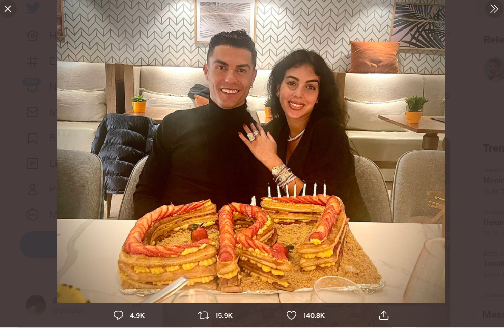 Pelanggan Moonpig Kecam Kartu Valentine Pink Cristiano Ronaldo