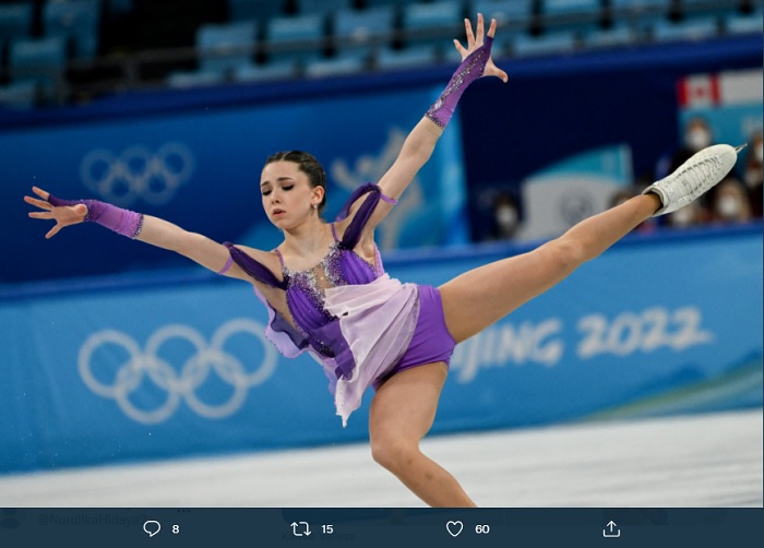Figure Skater Kamila Valieva Mengapresiasi Pujian dari Aktor Hollywood