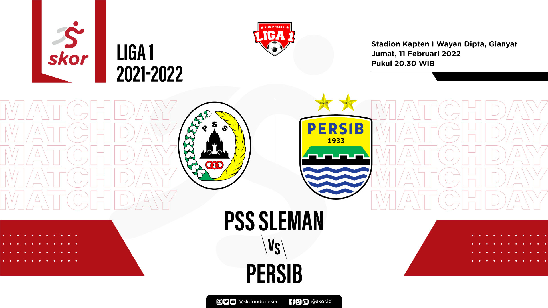 LIVE Update: PSS Sleman vs Persib Bandung