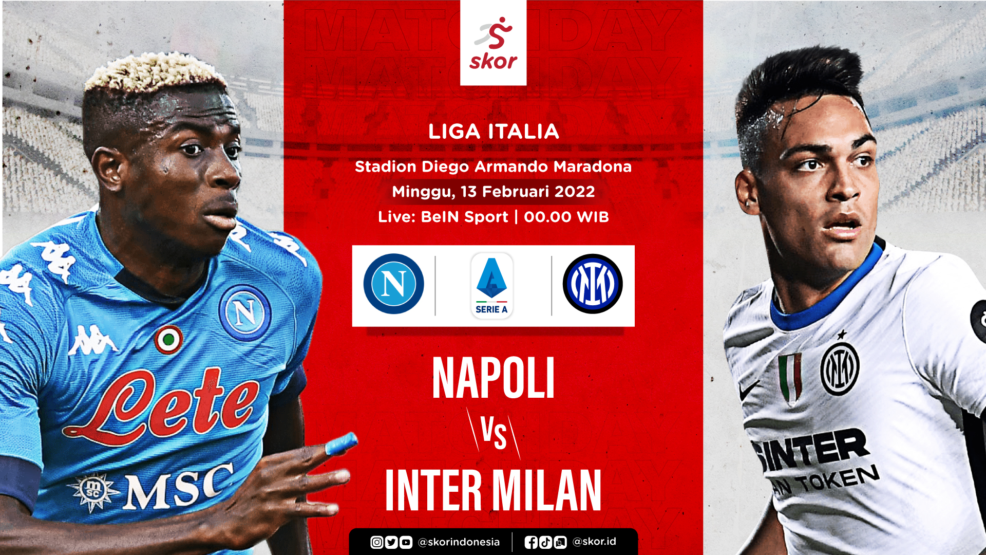 Prediksi Napoli vs Inter Milan: Berebut Puncak Klasemen Liga Italia