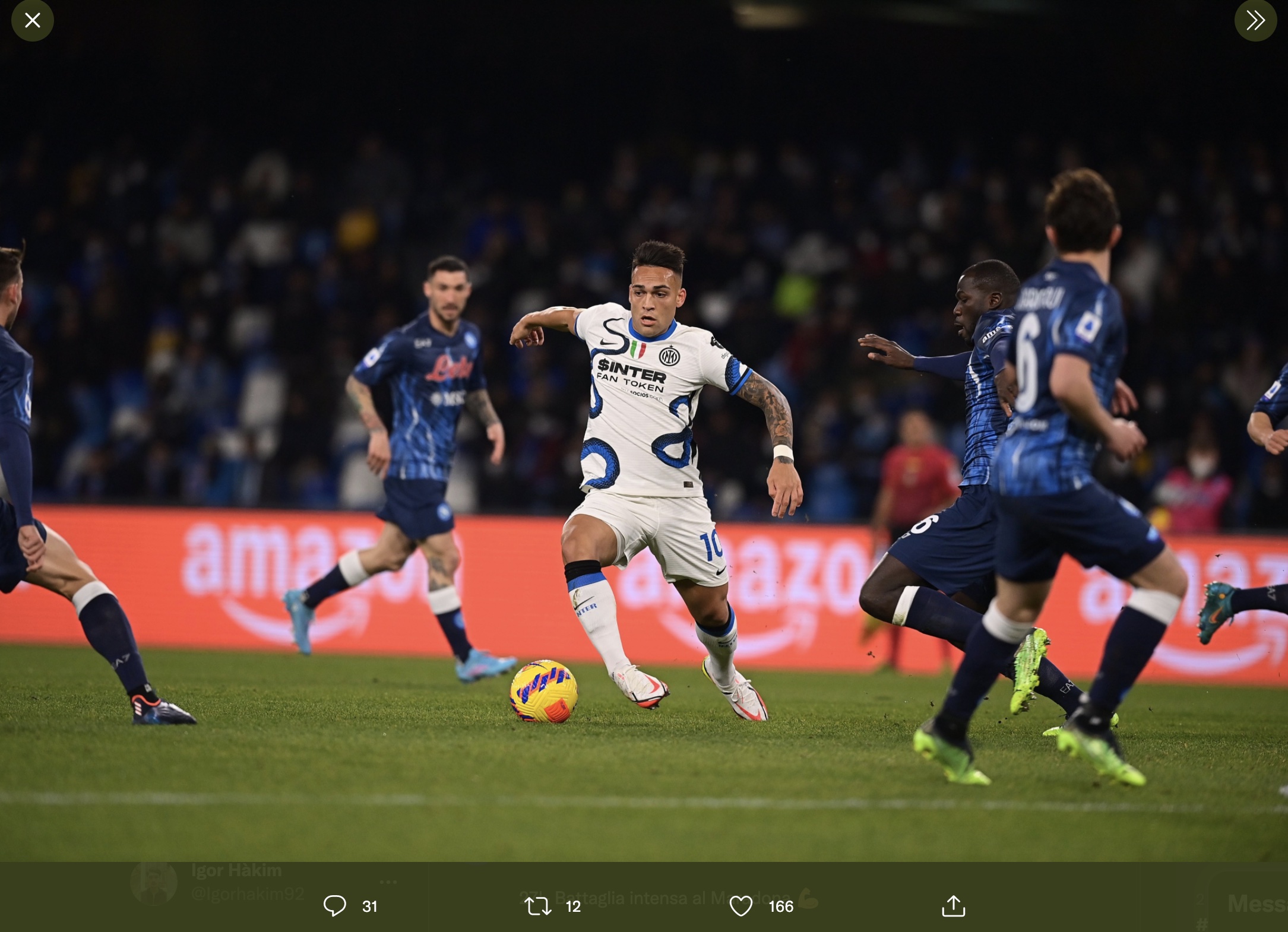 Hasil Napoli vs Inter Milan di Liga Italia: Nerazzurri dan Partenopei Berbagi Angka