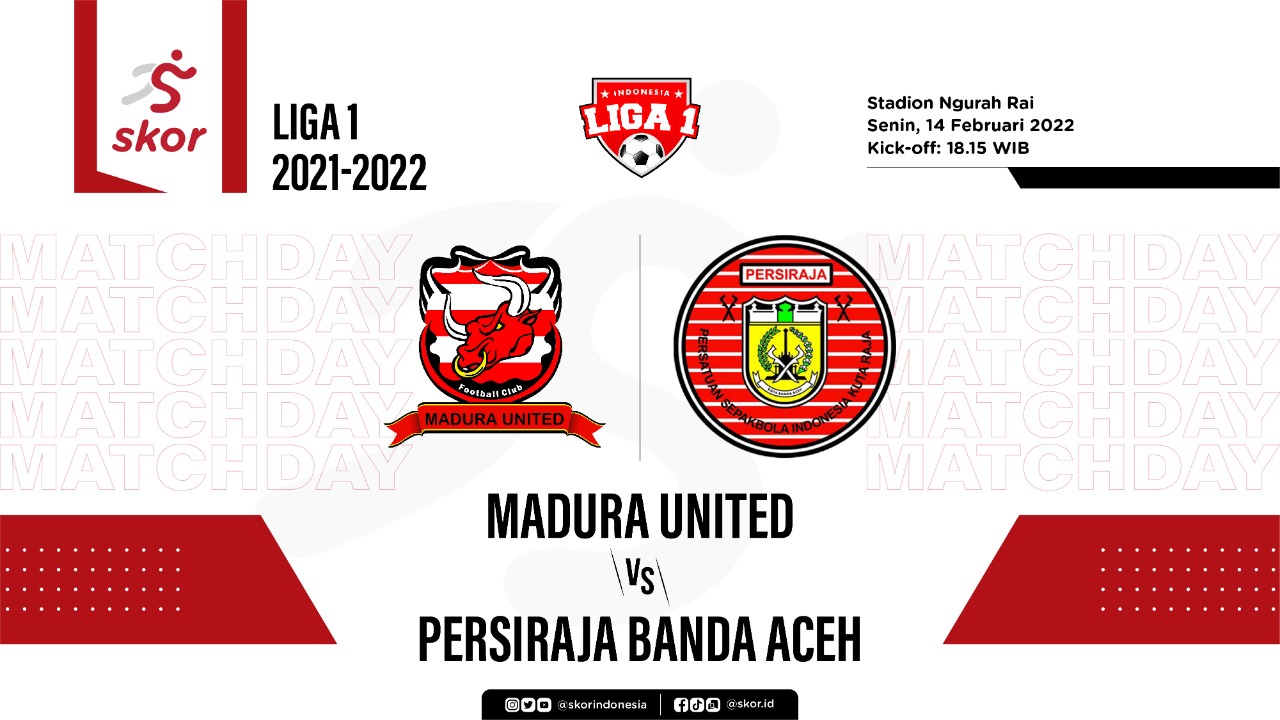 Madura United vs Persiraja: Prediksi dan Link Live Streaming