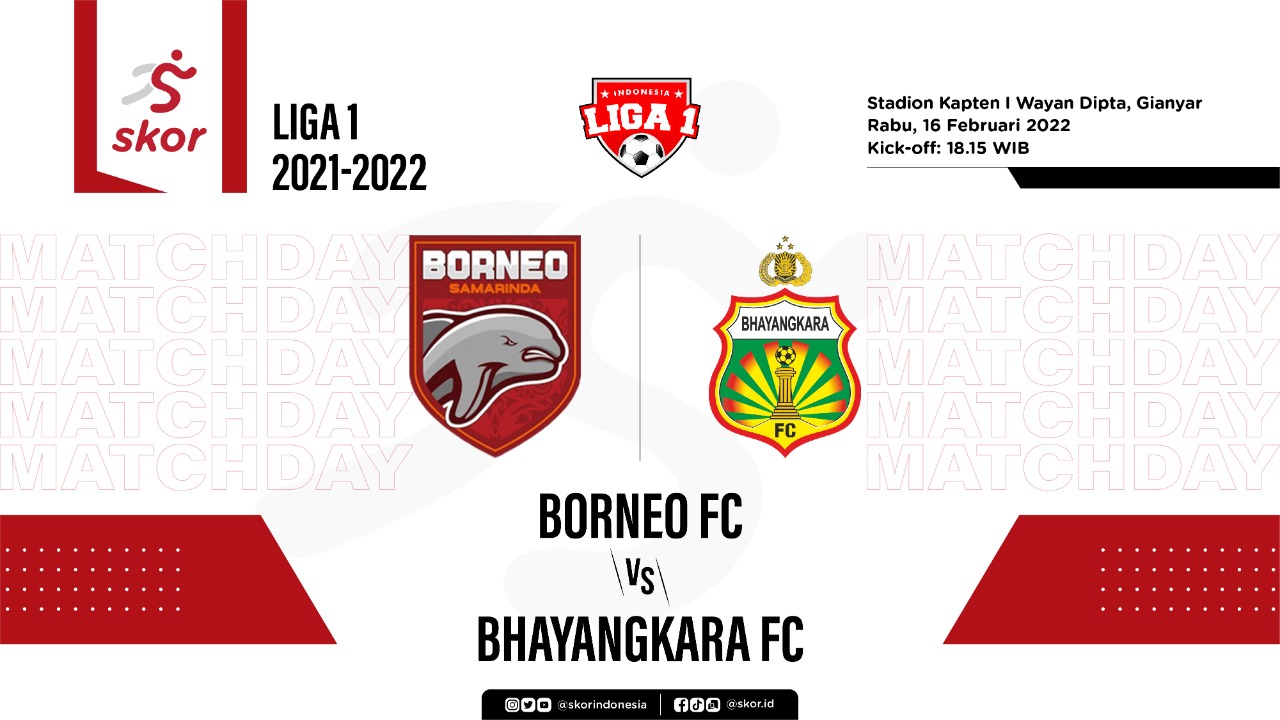 Borneo FC vs Bhayangkara FC: Prediksi dan Link Live Streaming