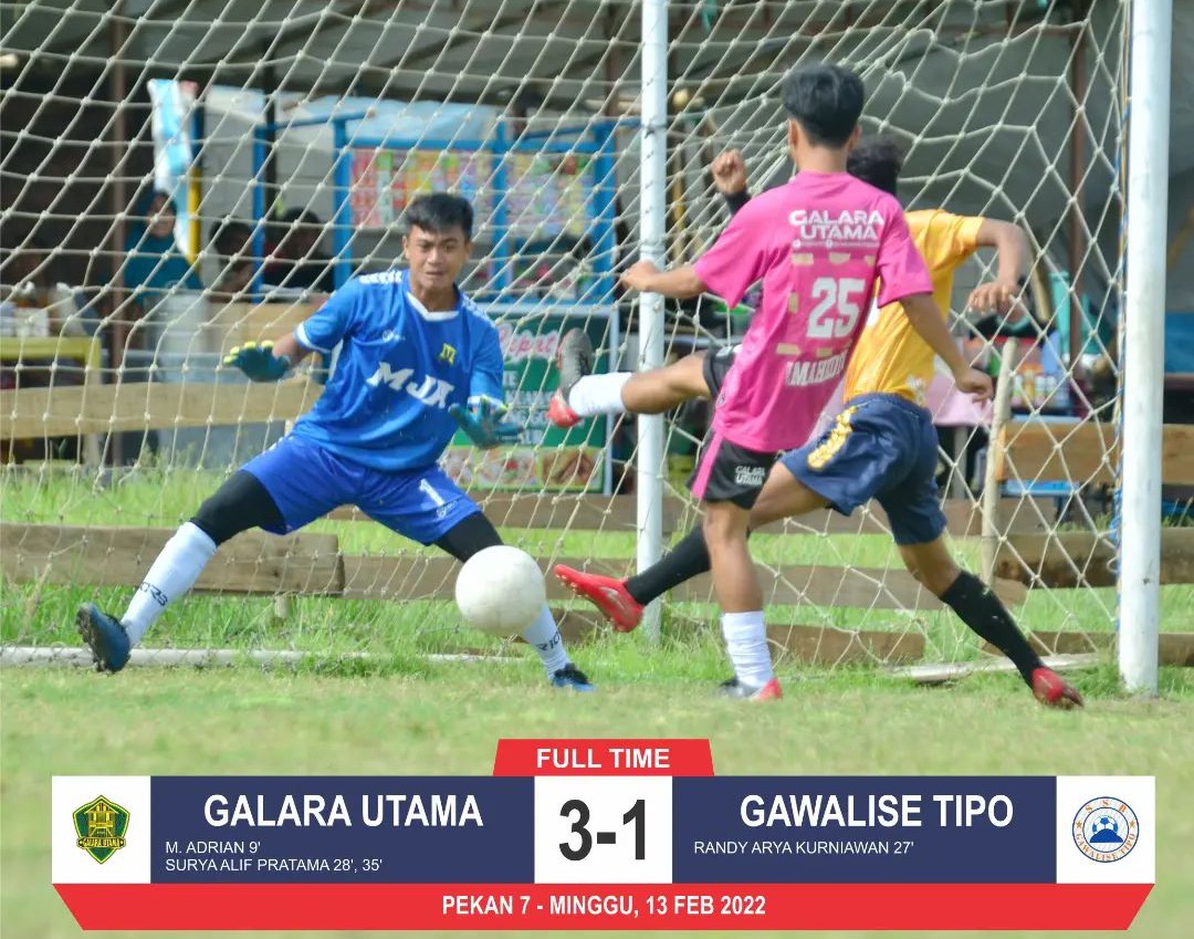 Liga TopSkor U-17 Sulteng: Galara Utama Menguntit Pemuncak Klasemen