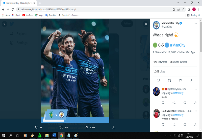 VIDEO: Manchester City Hajar Sporting CP, Pep Guardiola Puji Bernardo Silva