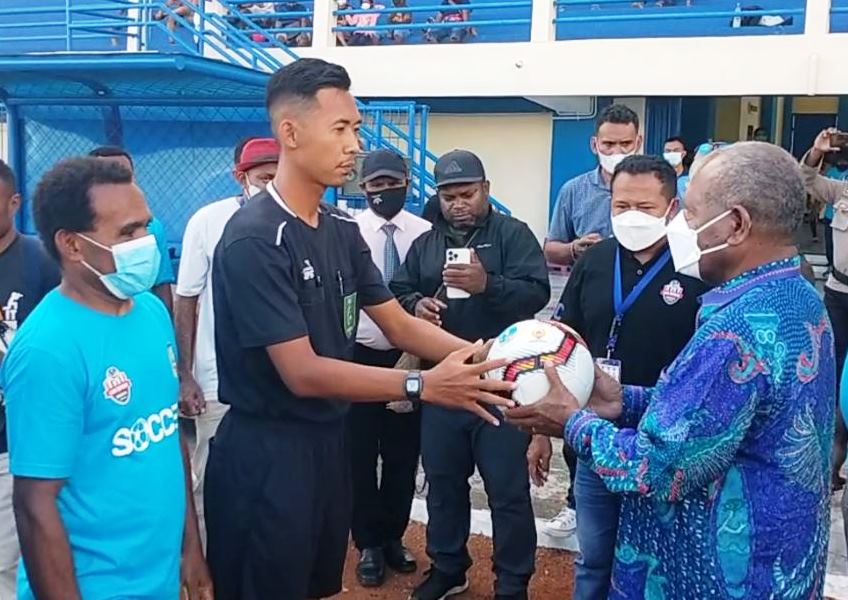 Bupati Jayapura Resmi Buka Liga TopSkor U-16 Papua 2022