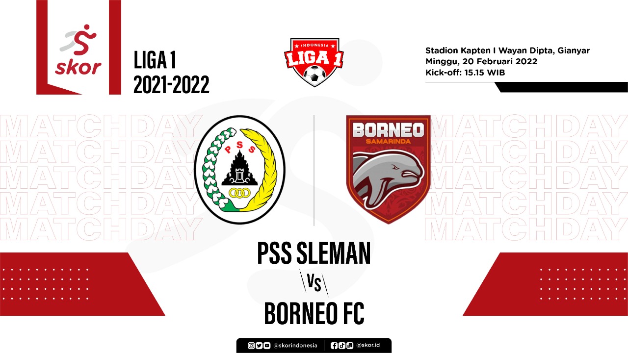 PSS Sleman vs Borneo FC: Prediksi dan Link Live Streaming