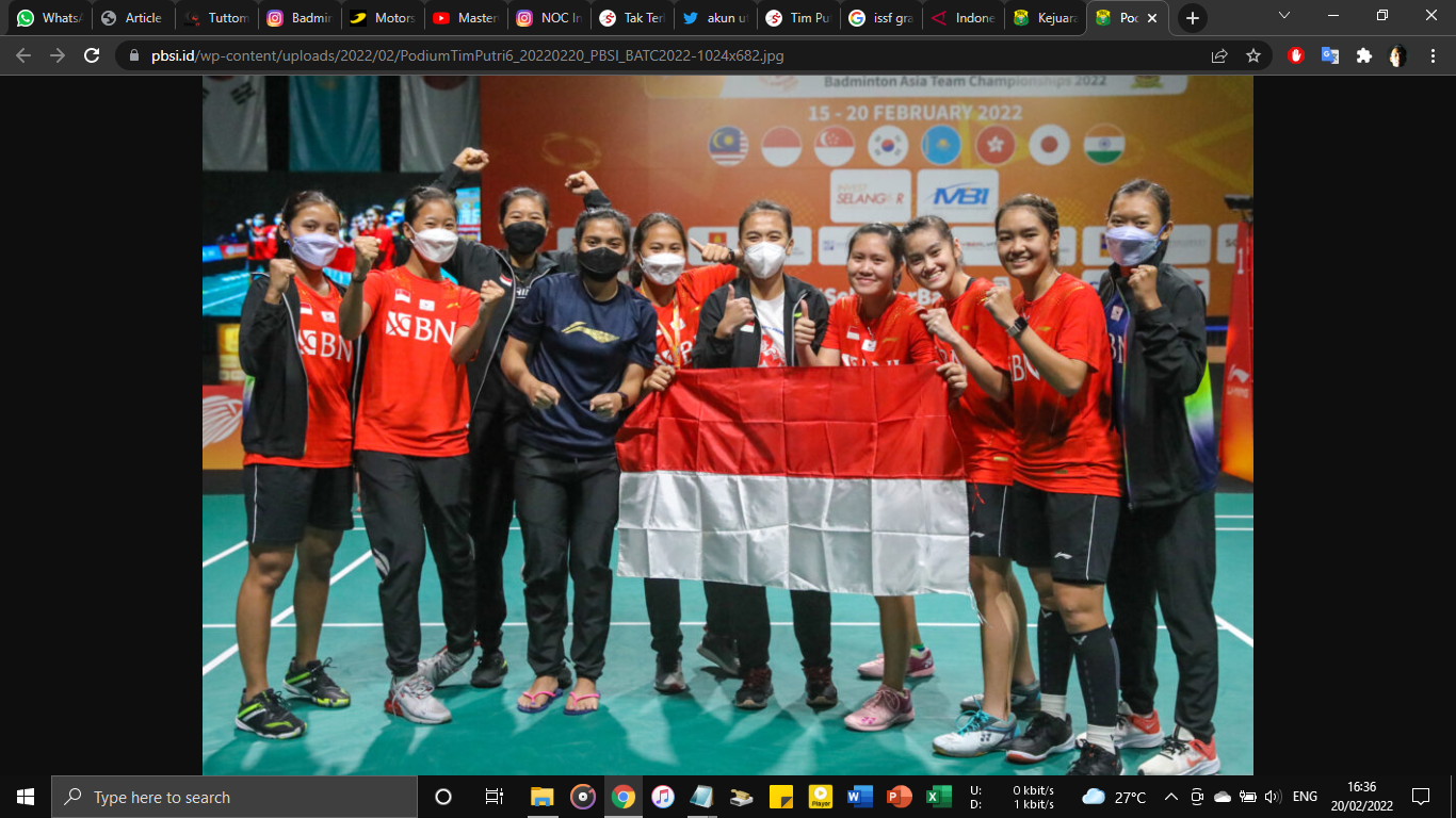 Cetak Sejarah di BATC 2022, Febrina Dwipuji Kusuma Ungkap Kunci Kemenangan Tim Putri Indonesia
