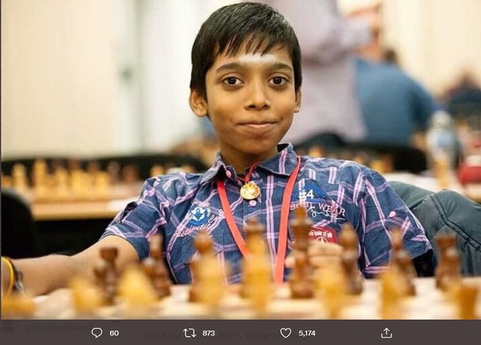Wonderkid Catur Berusia 16 Tahun asal India Kejutkan Juara Dunia Magnus Carlsen