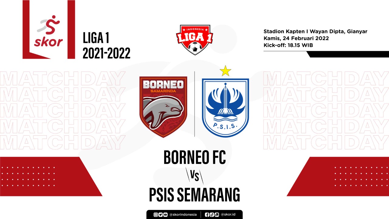 Borneo FC vs PSIS Semarang: Prediksi dan Link Live Streaming