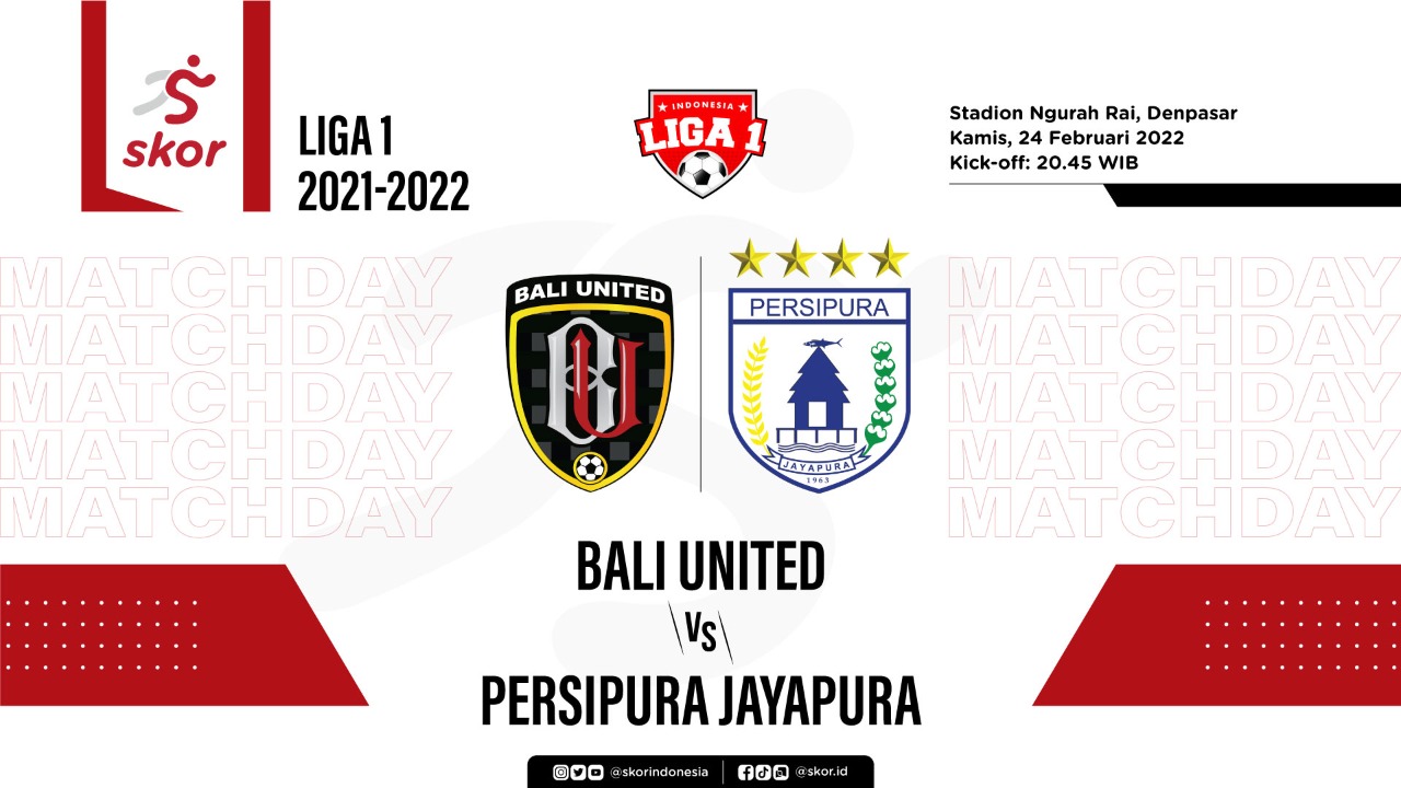 Hasil Bali United vs Persipura: Serdadu Tridatu Pesta Gol dan Naik ke Puncak Klasemen