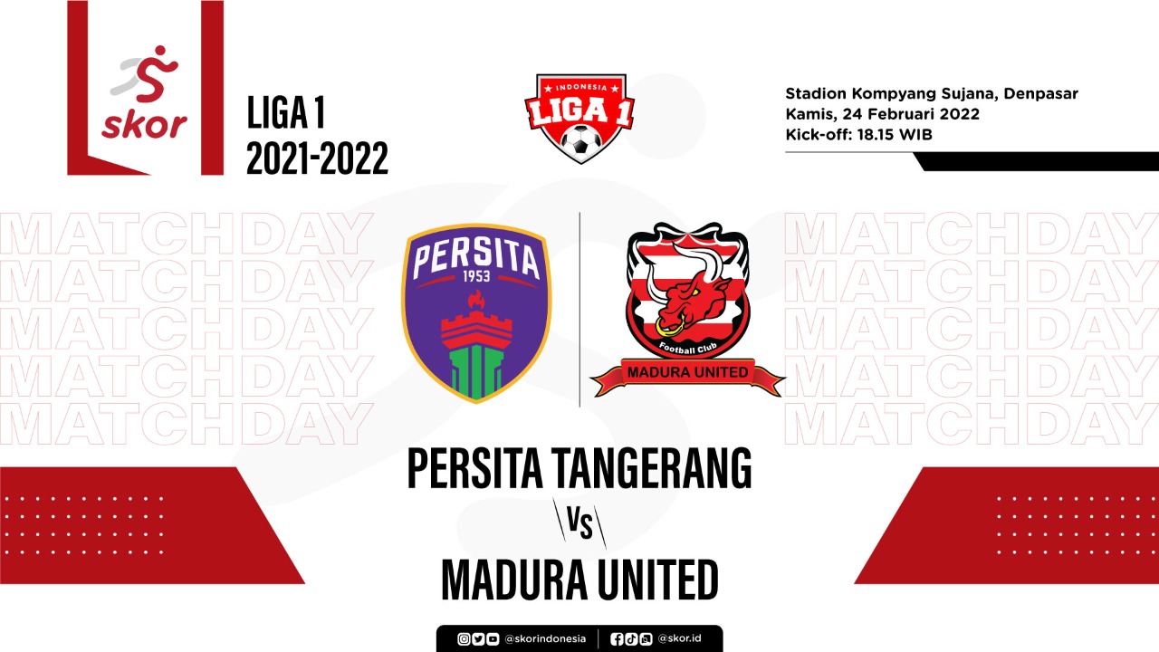 Persita Tangerang vs Madura United: Prediksi dan Link Live Streaming